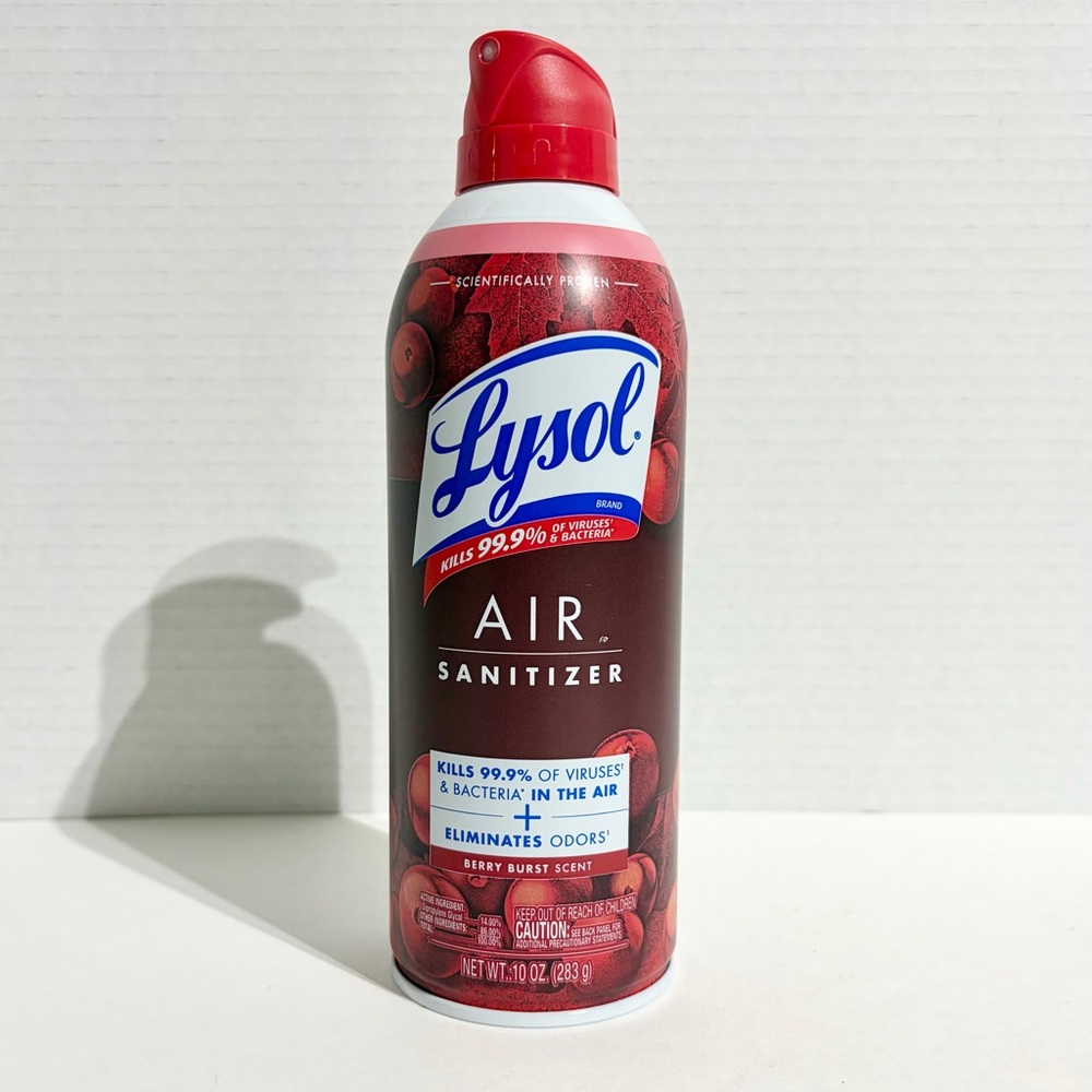 Lysol Air Sanitizer Spray 10 oz Berry Burst Scent Aerosol Freshener Odor NEW
